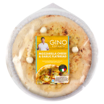 Gino D'Acampo Mozzarella Cheese & Garlic Flatbread 270g