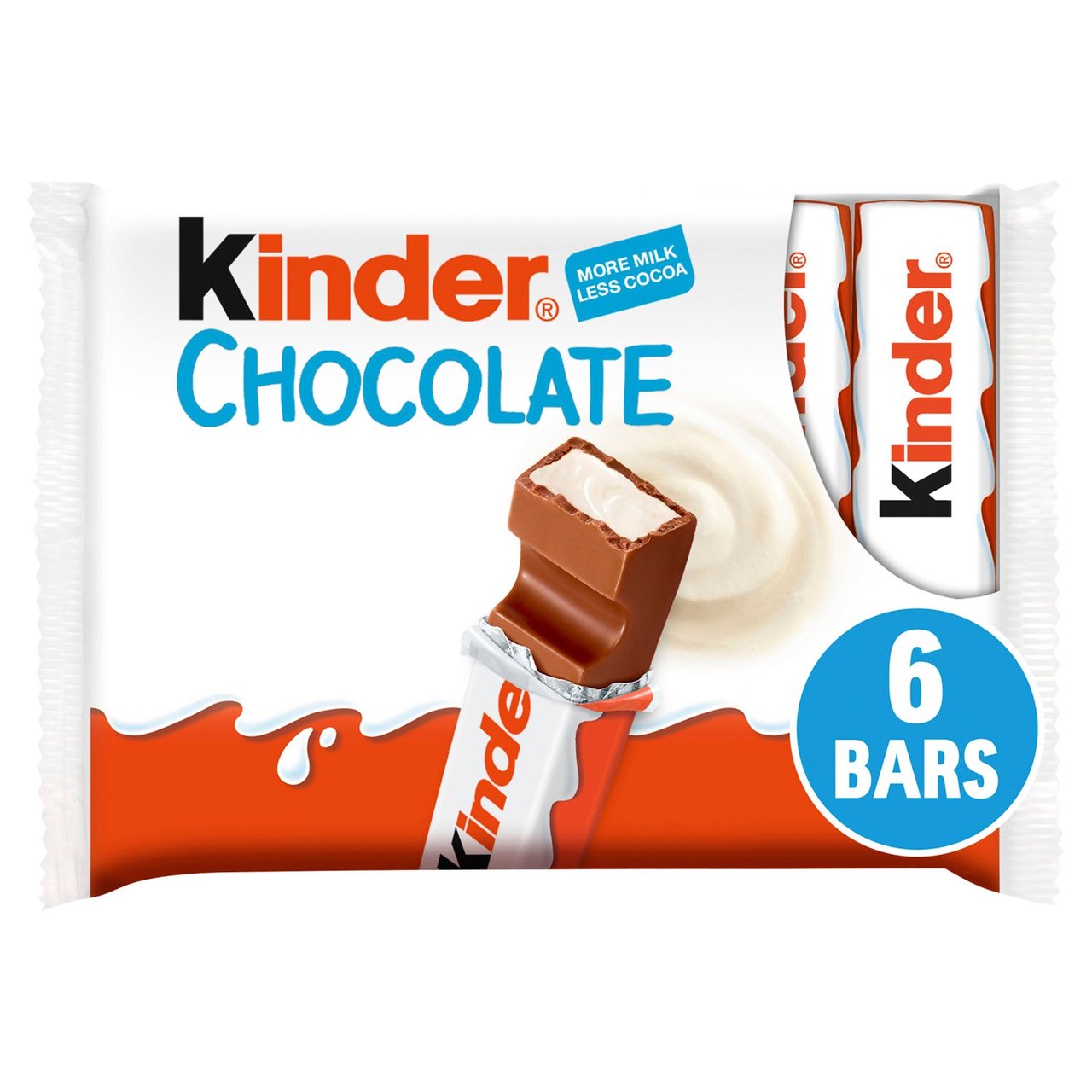 Kinder Maxi King Milk Chocolate and Hazelnut Chilled Dessert 6 x 21g