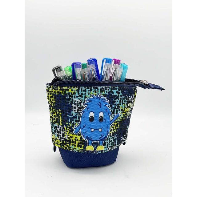 Nutmeg Blue Monster Pop Up Pencil Case 