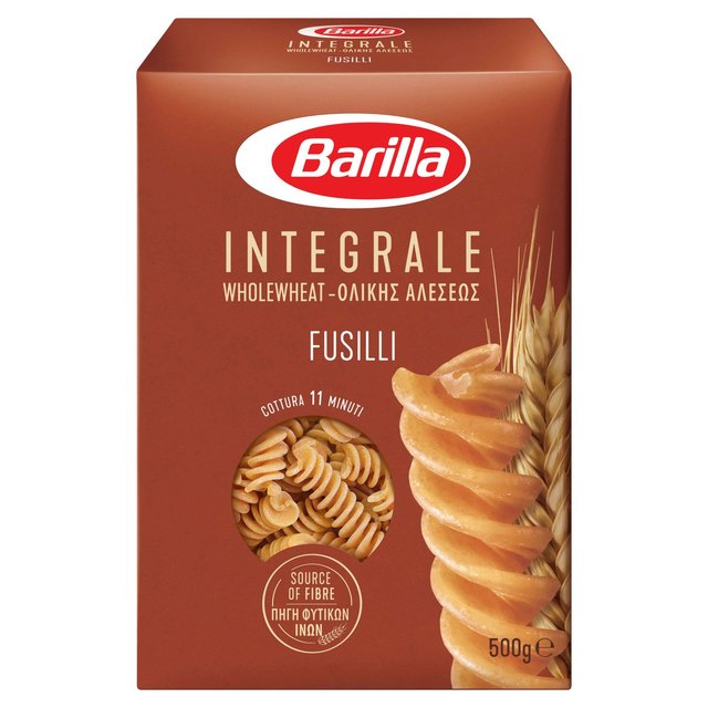 Barilla Whole Wheat Fusilli Pasta 500g