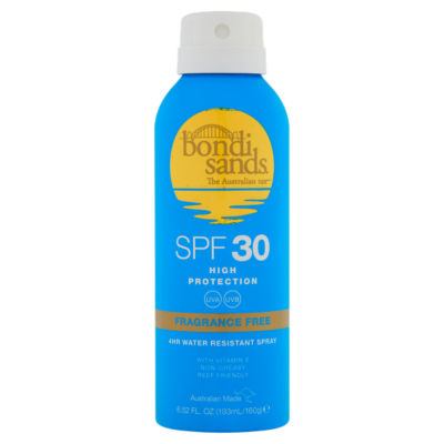 Bondi Sands SPF 30 Fragrance Free 4Hr Water Resistant Spray