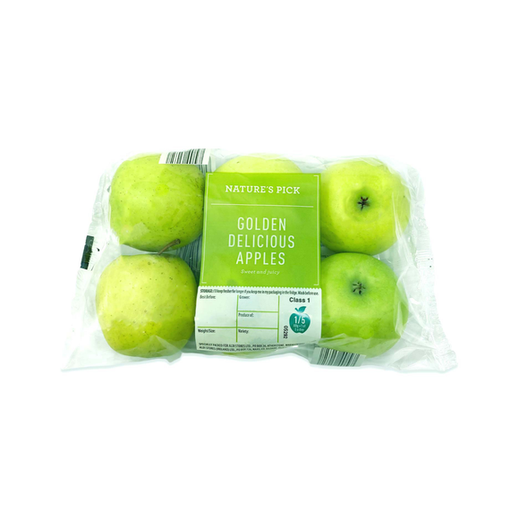 Nature's Pick Golden Delicious Apples 6 Pack