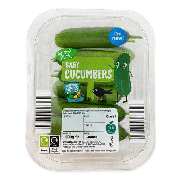 Nature's Pick Baby Cucumbers 200g