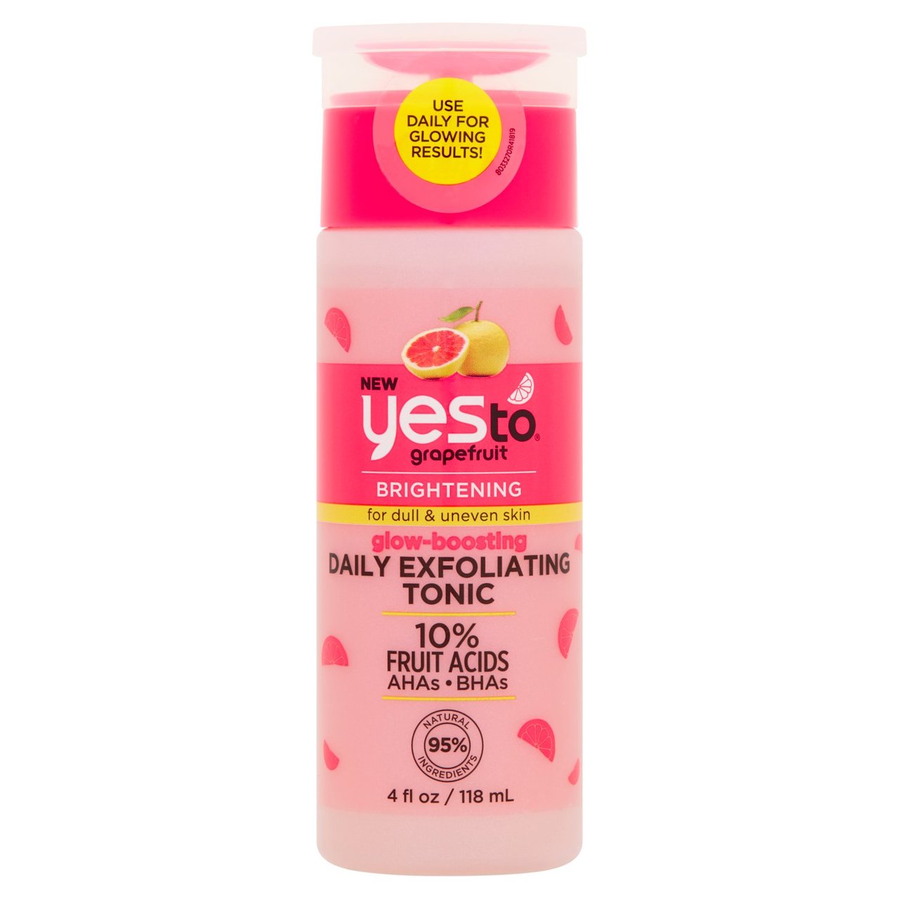 Yes to Glow-Boosting  Exfoliating Tonic 10% Fruit Acids