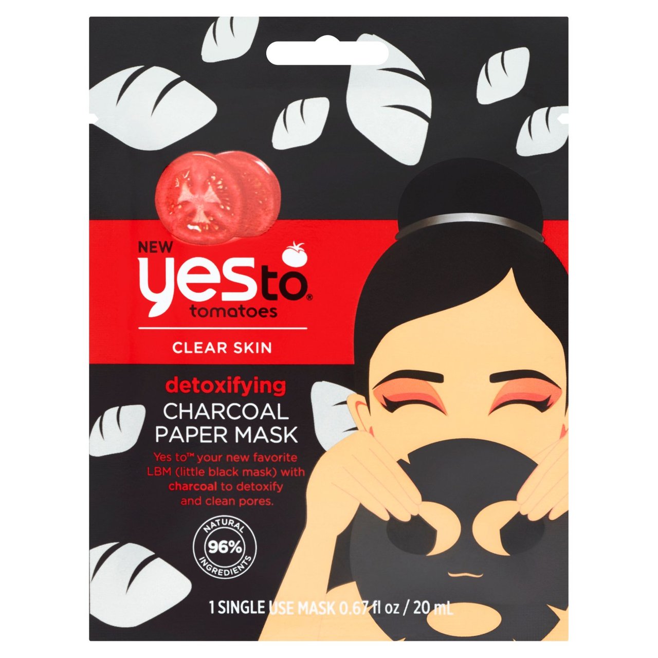 Yes To Tomatoes Detoxifying Charcoal Sheet Face Mask