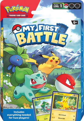 Pokemon My First Battle - Bulbasaur vs Pikachu / Charmander vs Squirtle