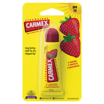 Carmex Strawberry Moisturising Lip Balm SPF 15