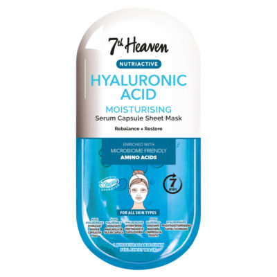 7th Heaven Nutriactive Hyaluronic Acid Moisturising Serum Capsule Sheet Mask