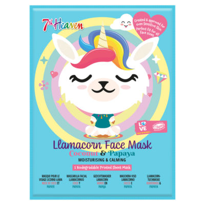 7th Heaven Coconut & Papaya Llamacorn Face Mask