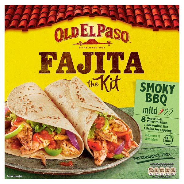 Old El Paso Mexican Original Smoky BBQ Fajita Kit 500g