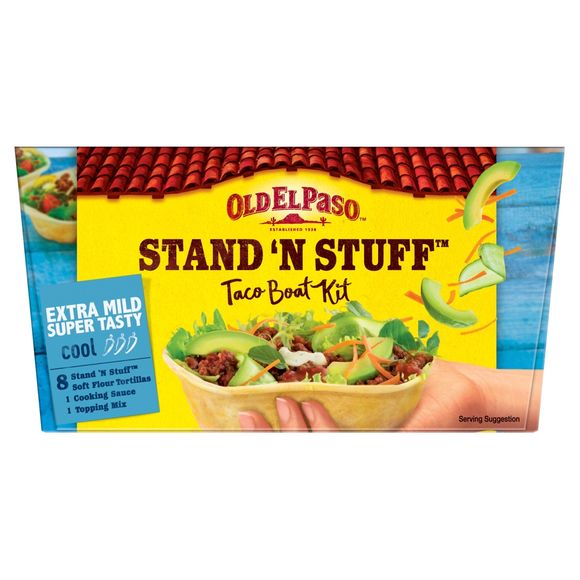 Old El Paso Mexican Stand 'N' Stuff Extra Mild Super Tasty Soft Taco Kit