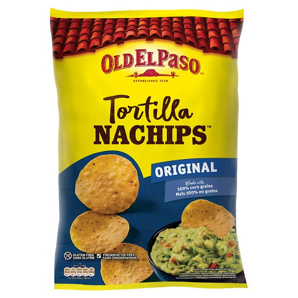 Old El Paso Crunchy Original Tortilla Nachips  185g