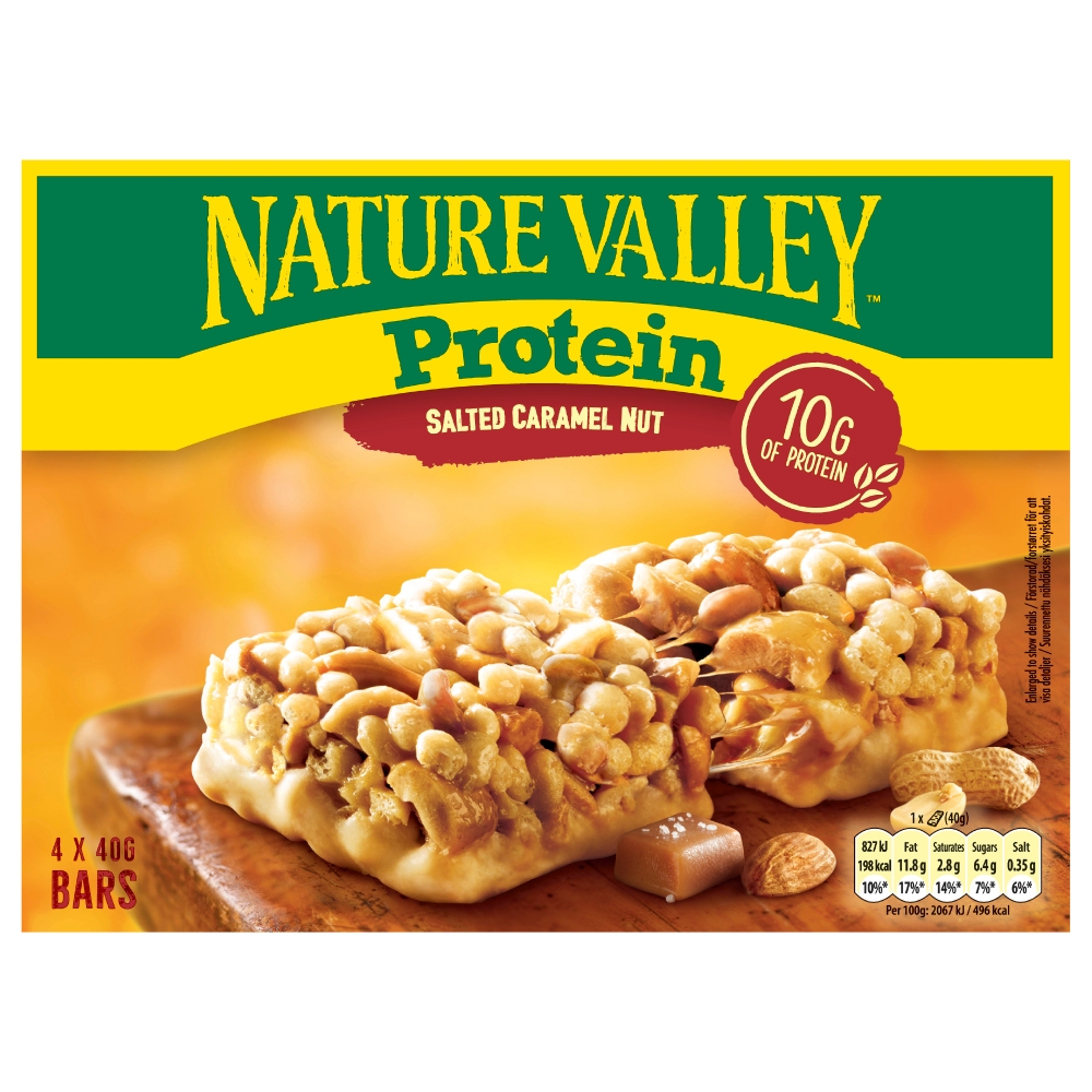 Nature Valley Protein Salted Caramel & Nut Cereal Bars 4x42g