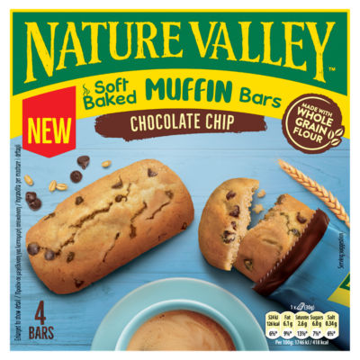 Nature Valley Soft Baked Chocolate Chip Muffin Bars 4 x 30g