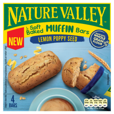 Nature Valley Muffin Bars Lemon Poppy Seed Cereal Bars