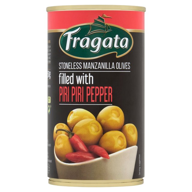 Fragata Stoneless Manzanilla Olives Filled With Piri Piri Pepper 150g