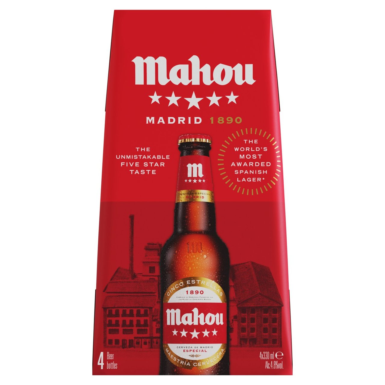 Mahou Cinco Estrella Lager Beer