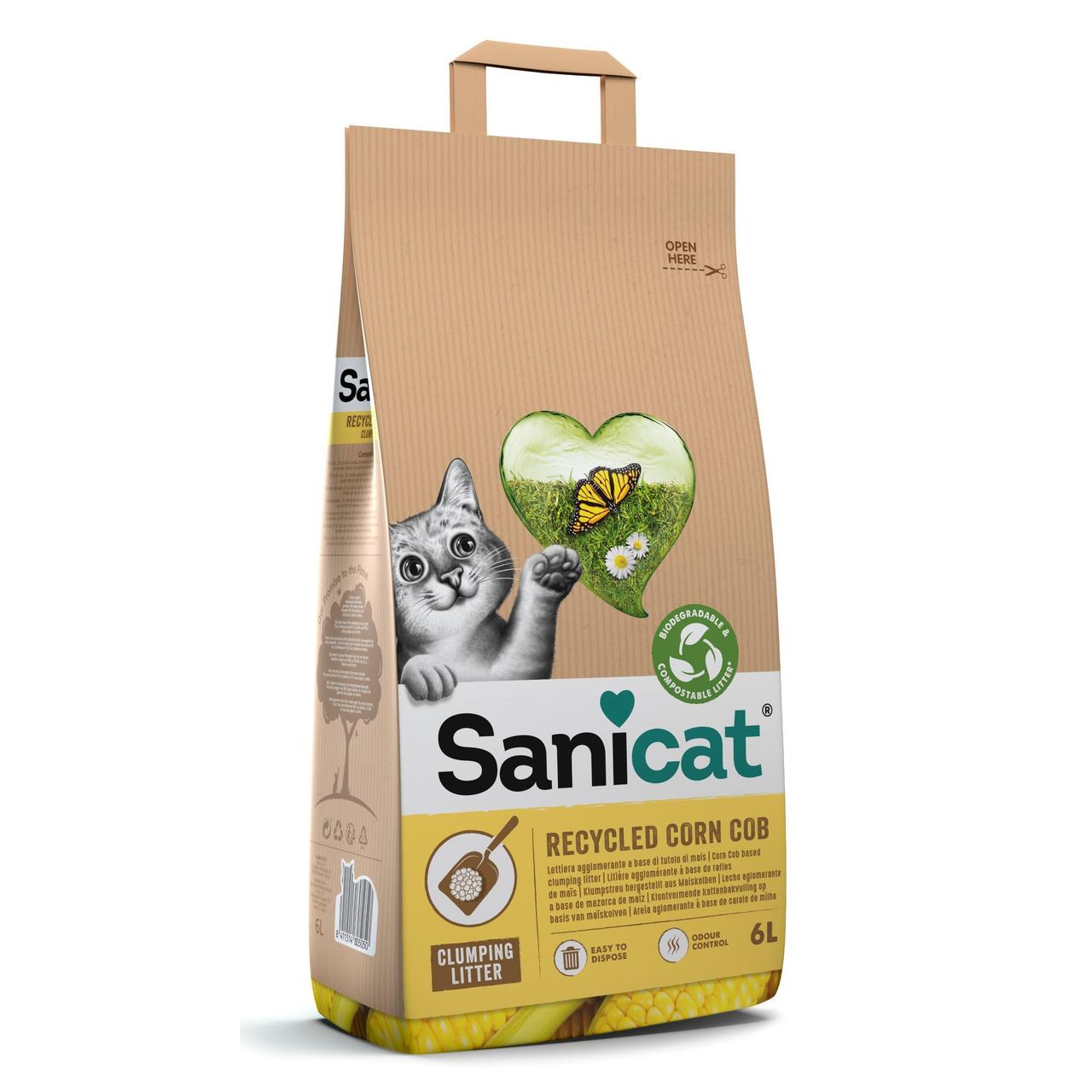 Sanicat Clumping Corn Cat Litter