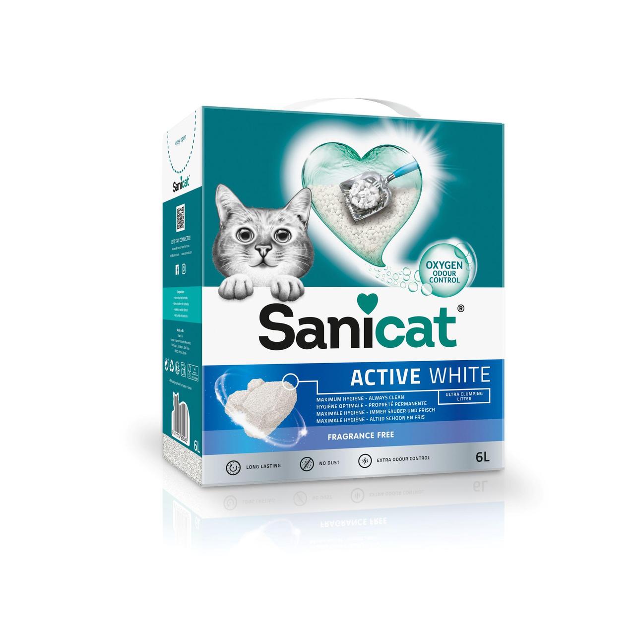 Sanicat Active White Unscented Cat Litter