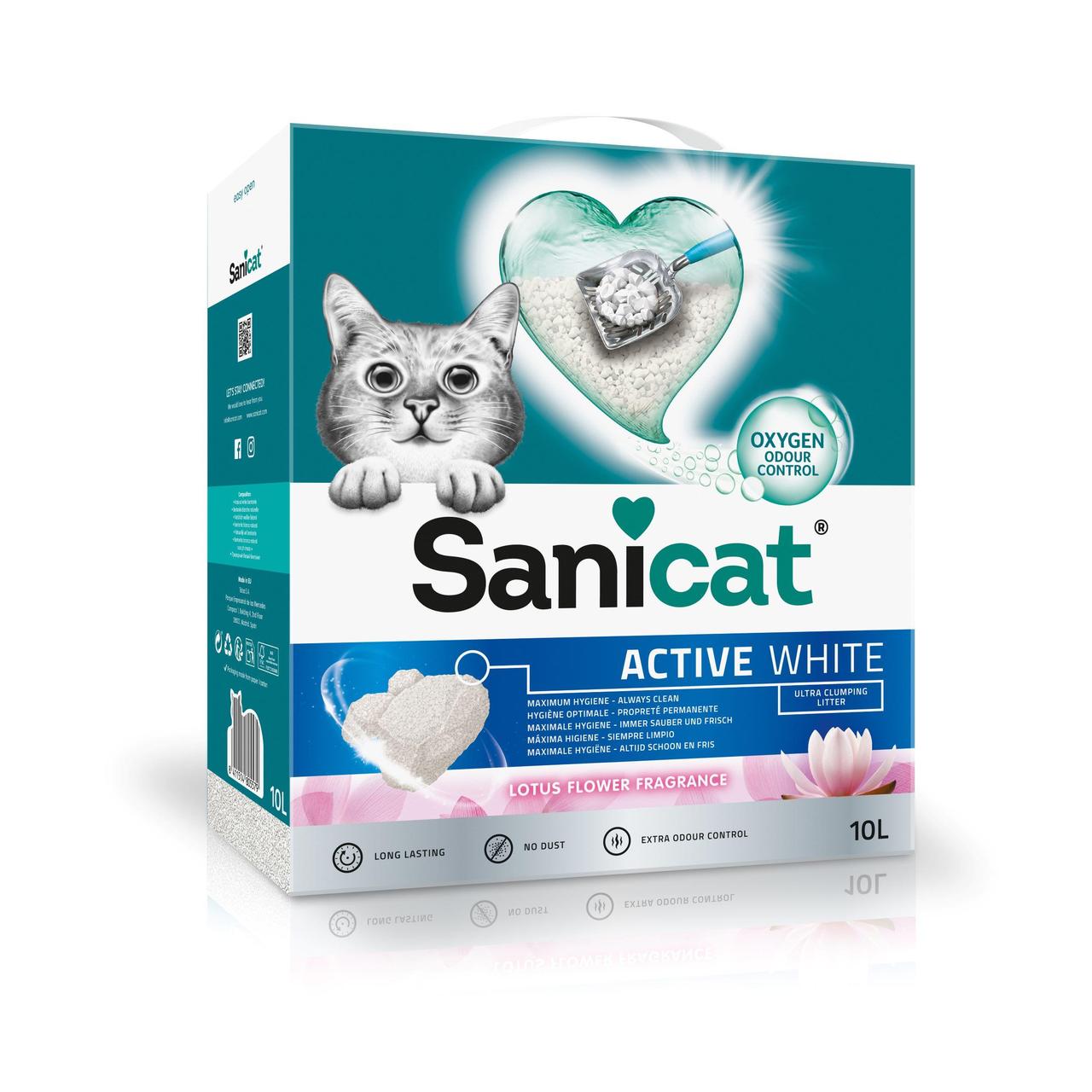 Sanicat Active White Lotus Flower Cat Litter