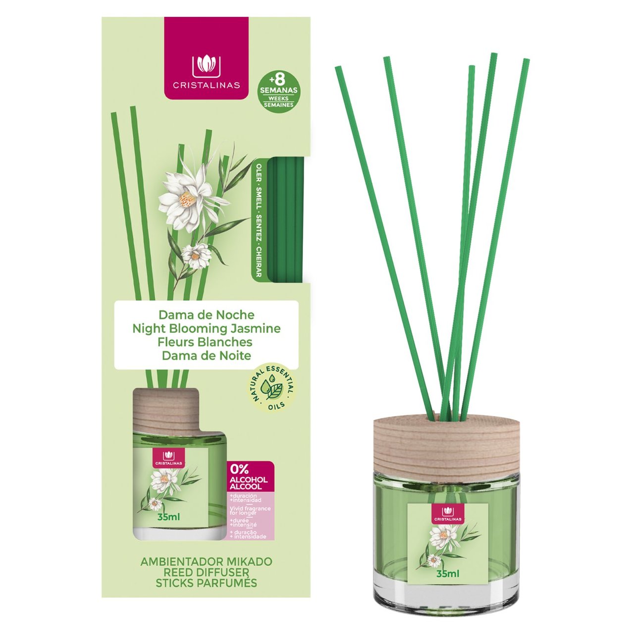 Cristalinas Reed Diffuser Night Blooming Jasmine