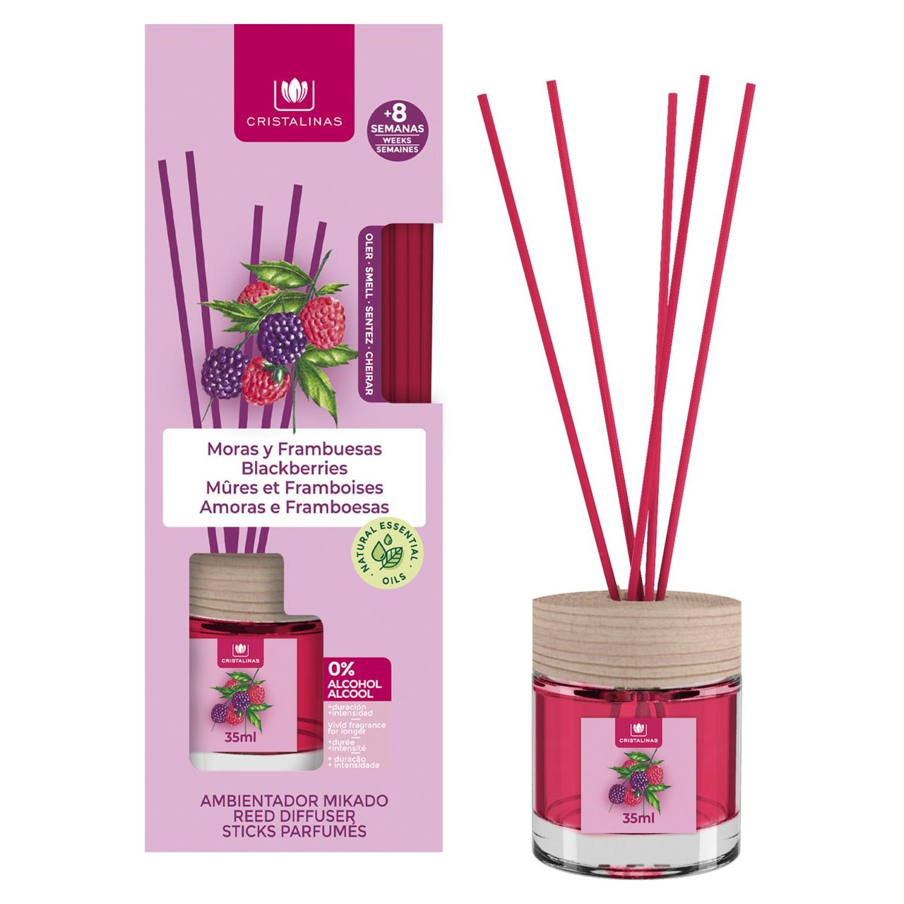 Cristalinas Reed Diffuser Blackberries