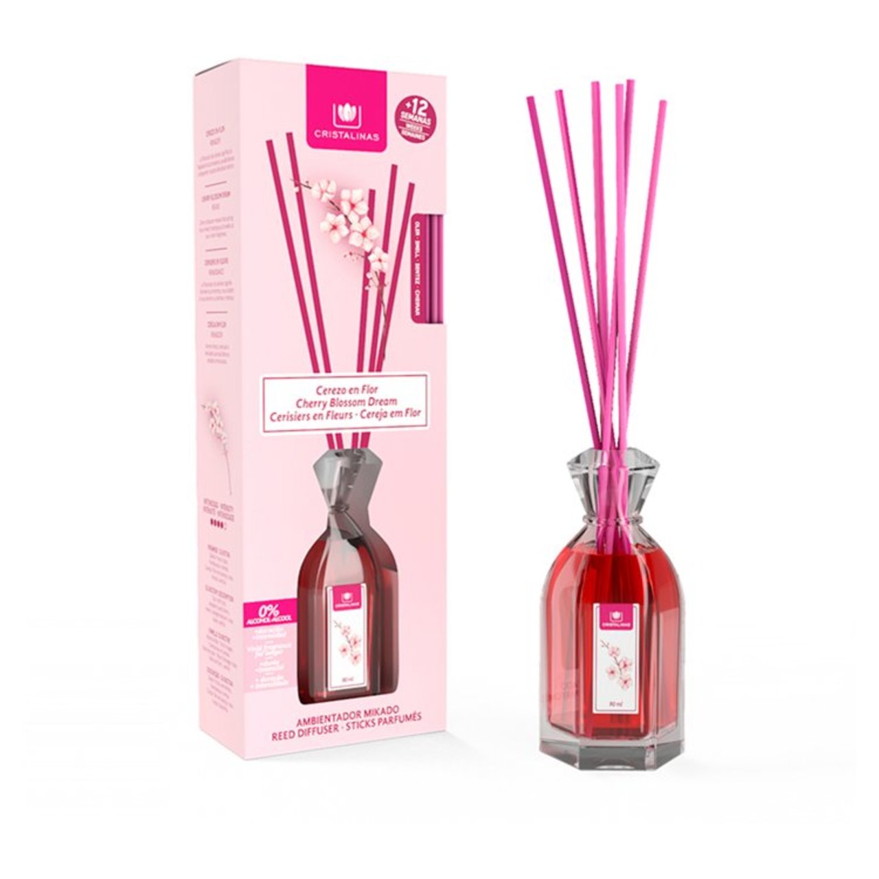 Cristalinas Reed Diffuser Cherry Blossom Dream