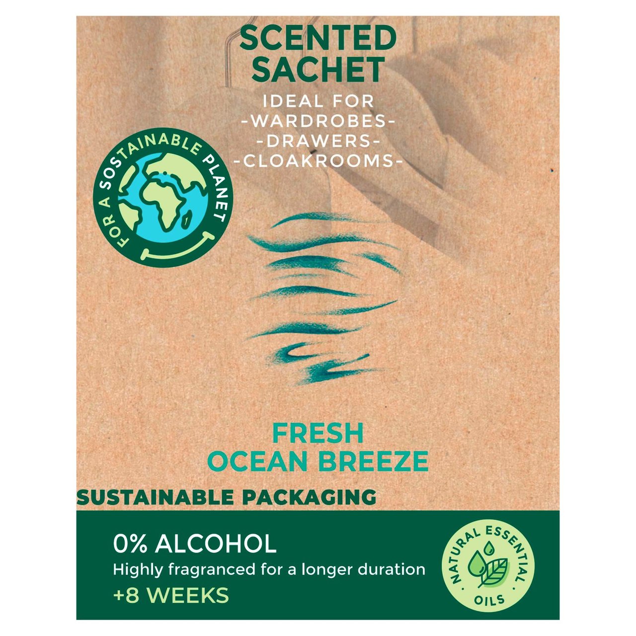 Cristalinas Wardrobe/Drawer Freshener Fresh Ocean Breeze