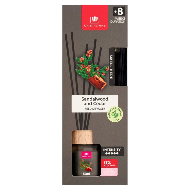 Cristalinas Sandalwood & Cedar Reed Diffuser  35ml