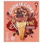 Extreme Cookie Cone Chocolate & Brownies