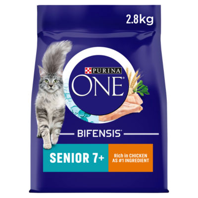 Purina ONE Senior 7+ Dry Cat Food In Chicken 2.8kg