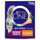 Purina One Urinary Health Chicken Dry Cat Food 750g