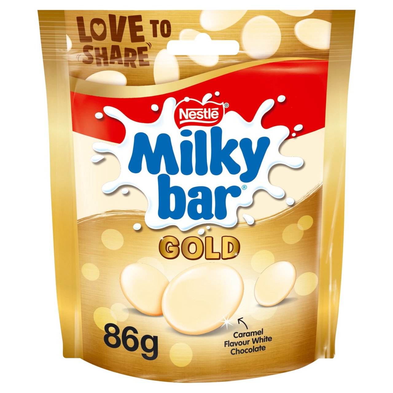 Milkybar Gold Caramel Flavour White Chocolate 86g