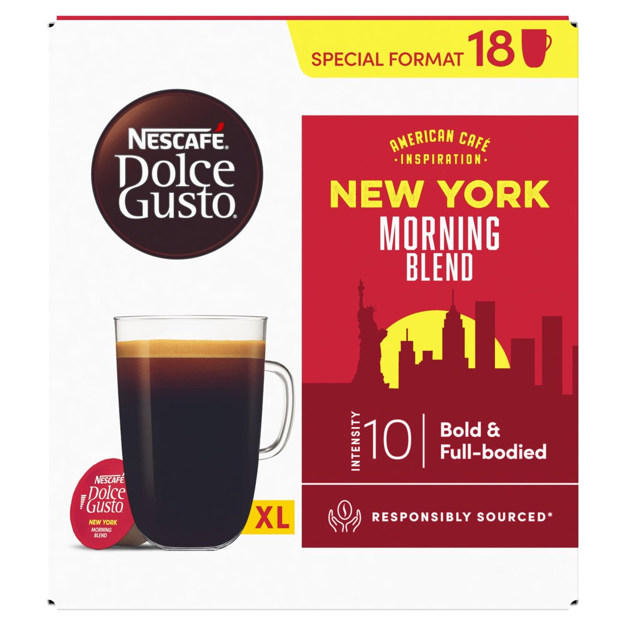 Nescafe Dolce Gusto New York Morning Blend Coffee Pods x 18