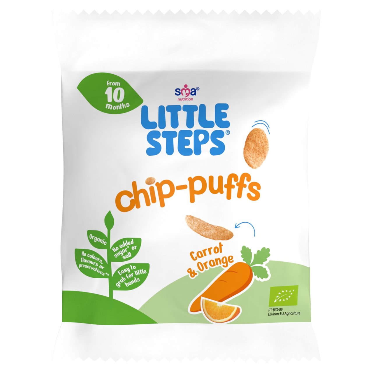 SMA Little Steps Chip-Puffs Carrot & Orange from 10 Months