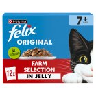 Felix Original Senior 7+ Farm Selection In Jelly Wet Cat Food 12x85g