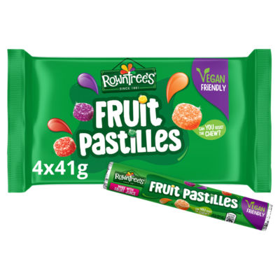 Rowntree’s Fruit Pastilles Sweets Tube Multipack 4x41g