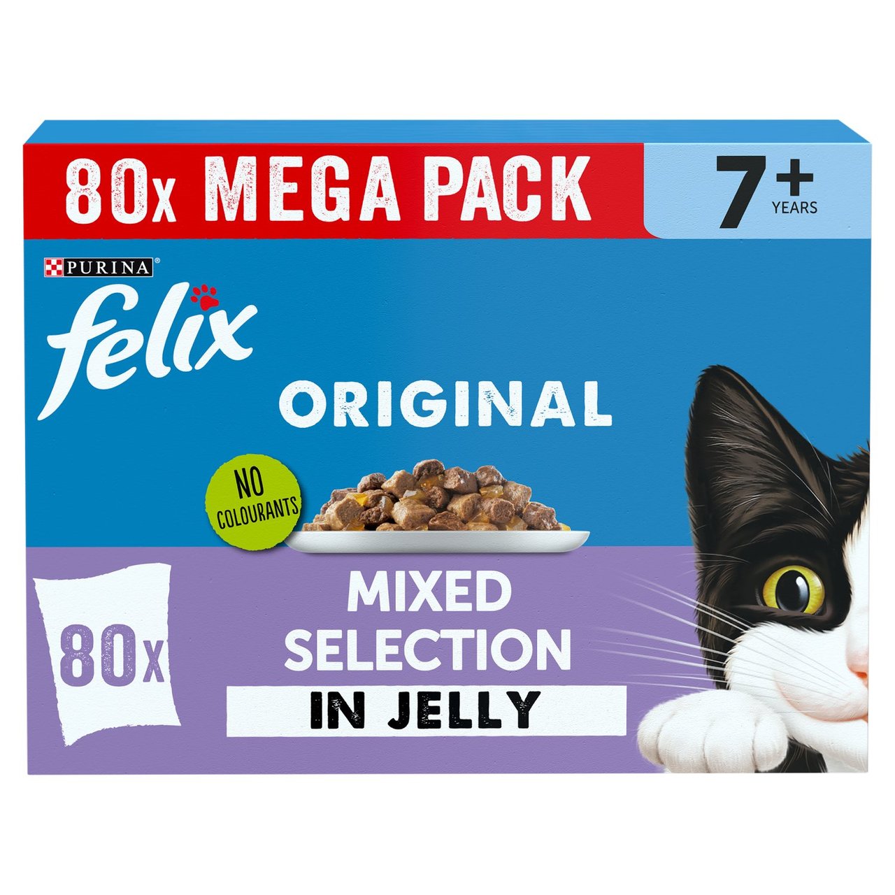 Felix Orignal Cat Food Senior Mixed Selection in Jelly Wet Cat Food