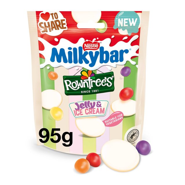 Milkybar Buttons Jelly Ice Cream Pouch  95g