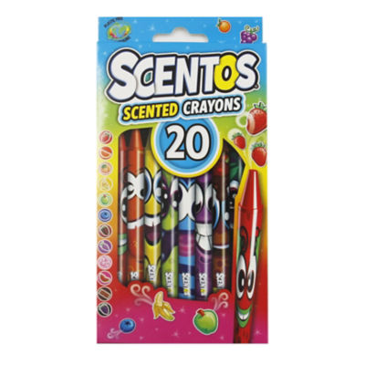 Scentos Scented Crayons - Colours May Vary,  Age 3+ Years