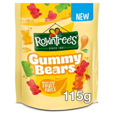 Rowntree's Gummy Bears Sweets Sharing Bag 115g