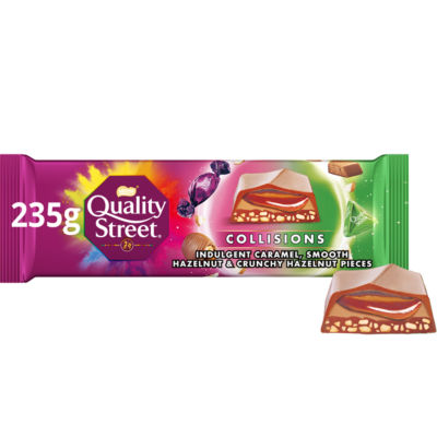 Quality Street Collisions Hazelnut & Caramel Chocolate Sharing Bar 235g