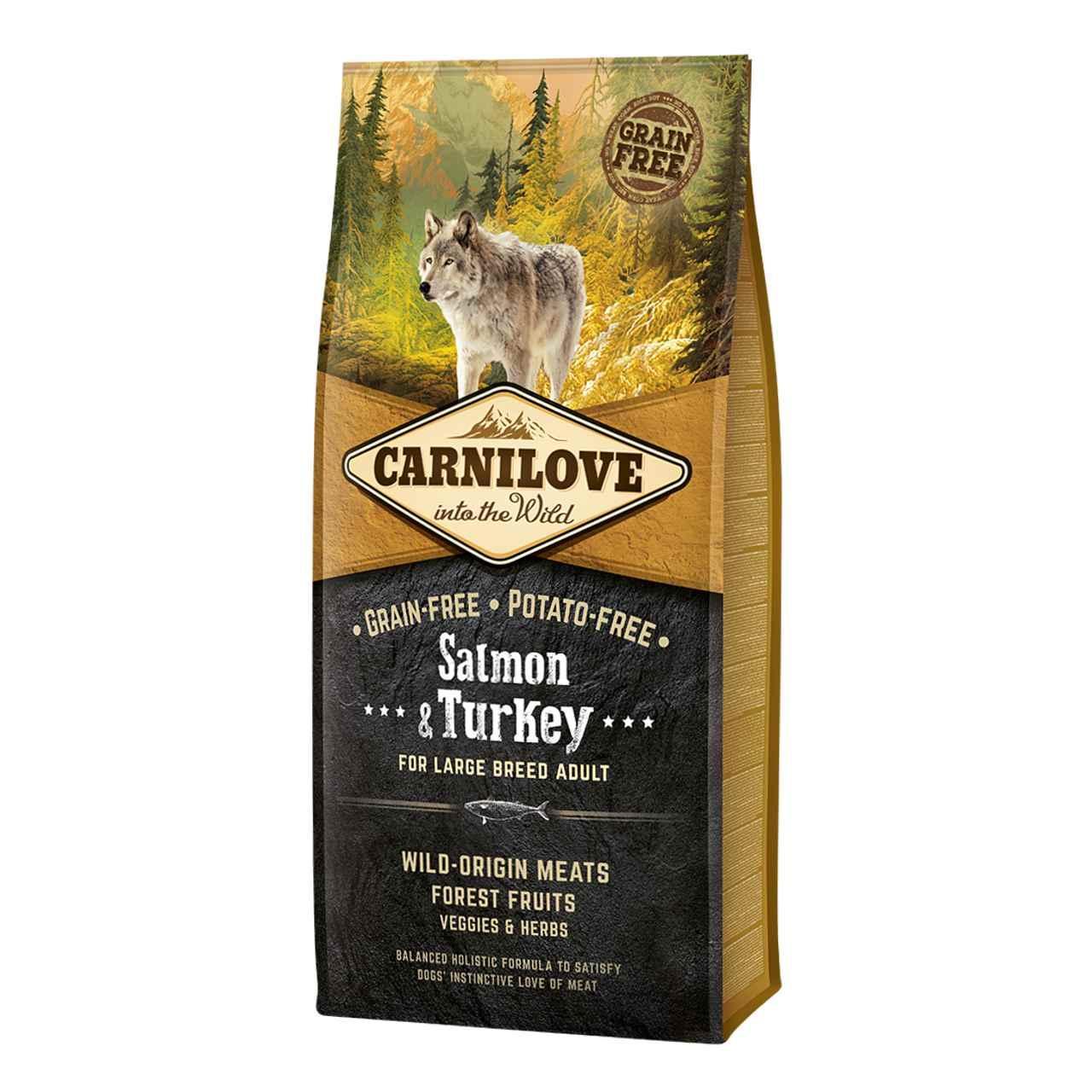 Carnilove Grain Free Adult Large Breed Salmon & Turkey Dry Dog Food