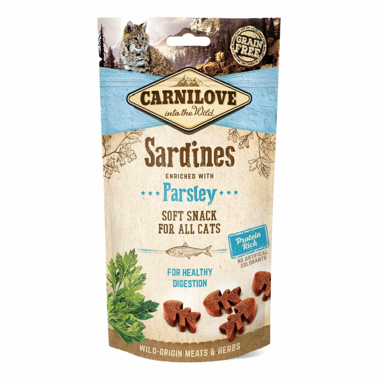 Carnilove Sardine with Parsley Semi Moist Cat Treats