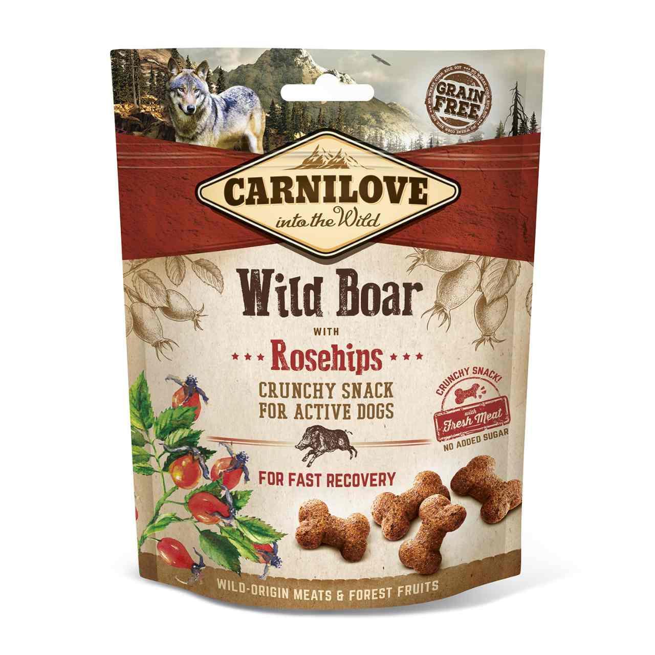 Carnilove Wild Boar with Rosehips Crunchy Dog Treats