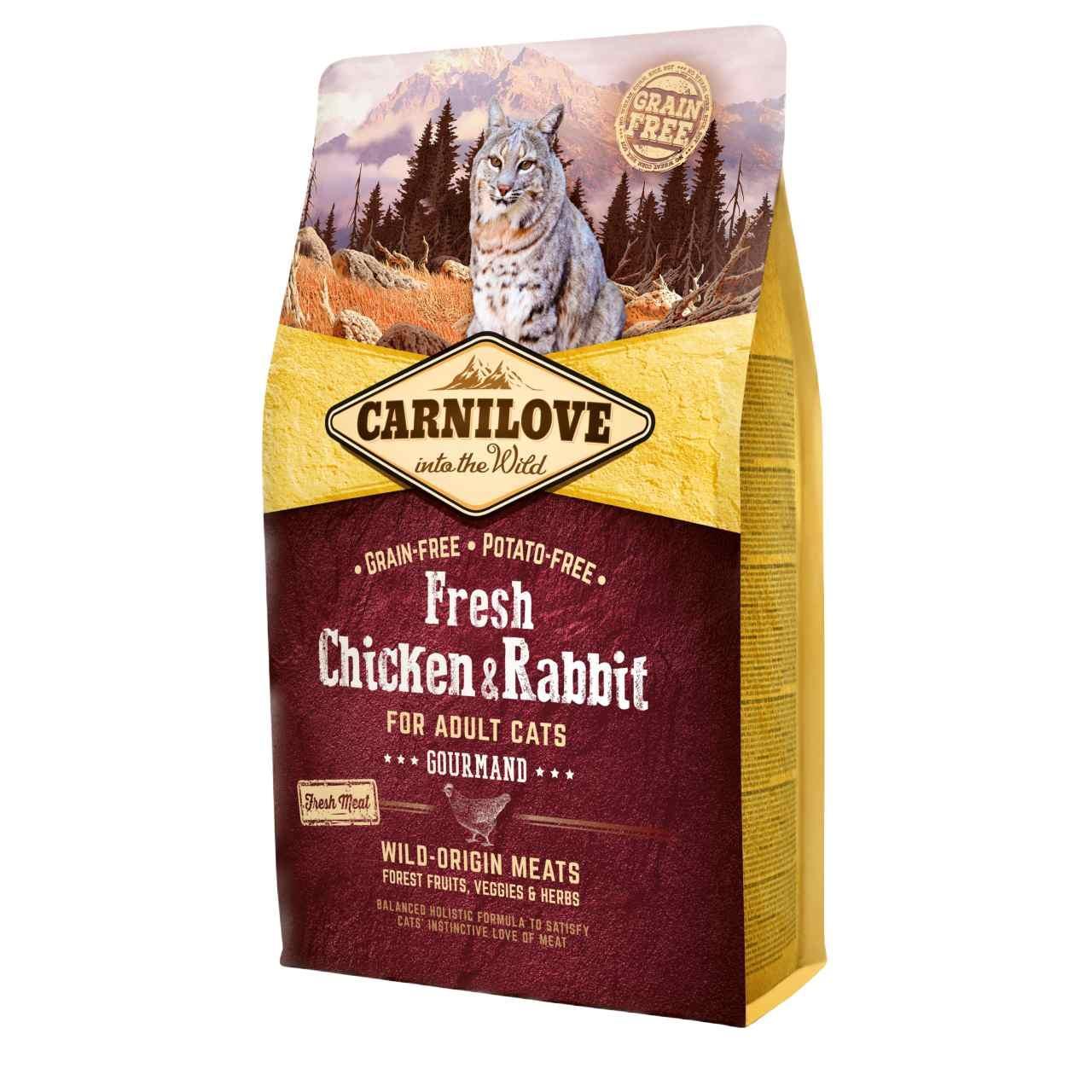 Carnilove Fresh Chicken & Rabbit Adult Cat Food