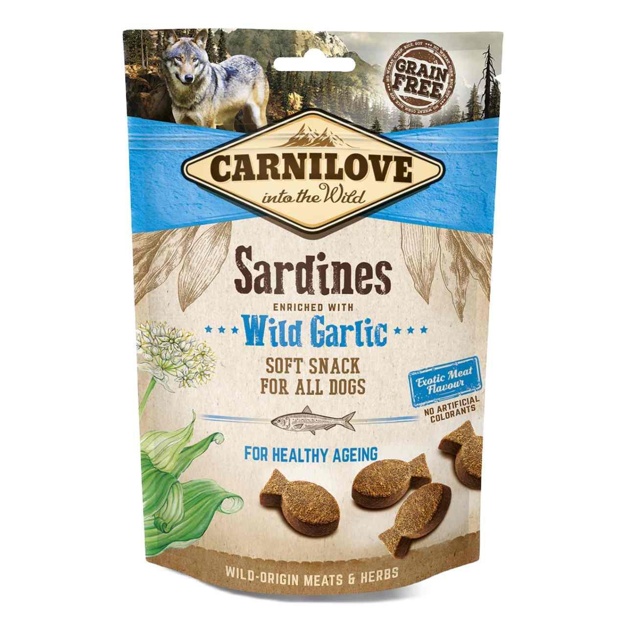 Carnilove Sardines with Wild Garlic Semi Moist Dog Treats