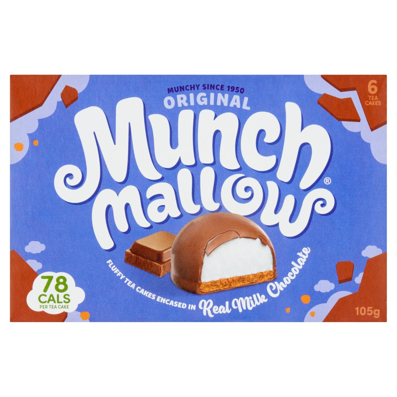 Munchmallow Plain Milk Chocolate Teacake