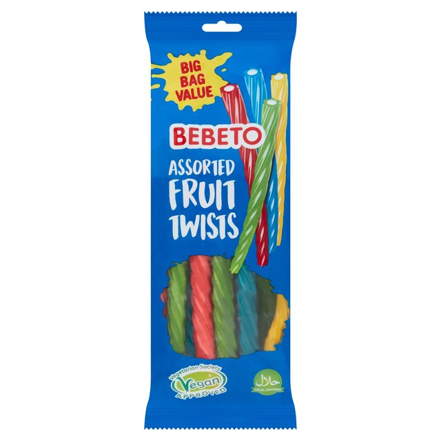 Bebeto Assorted Fruit Twists  220g