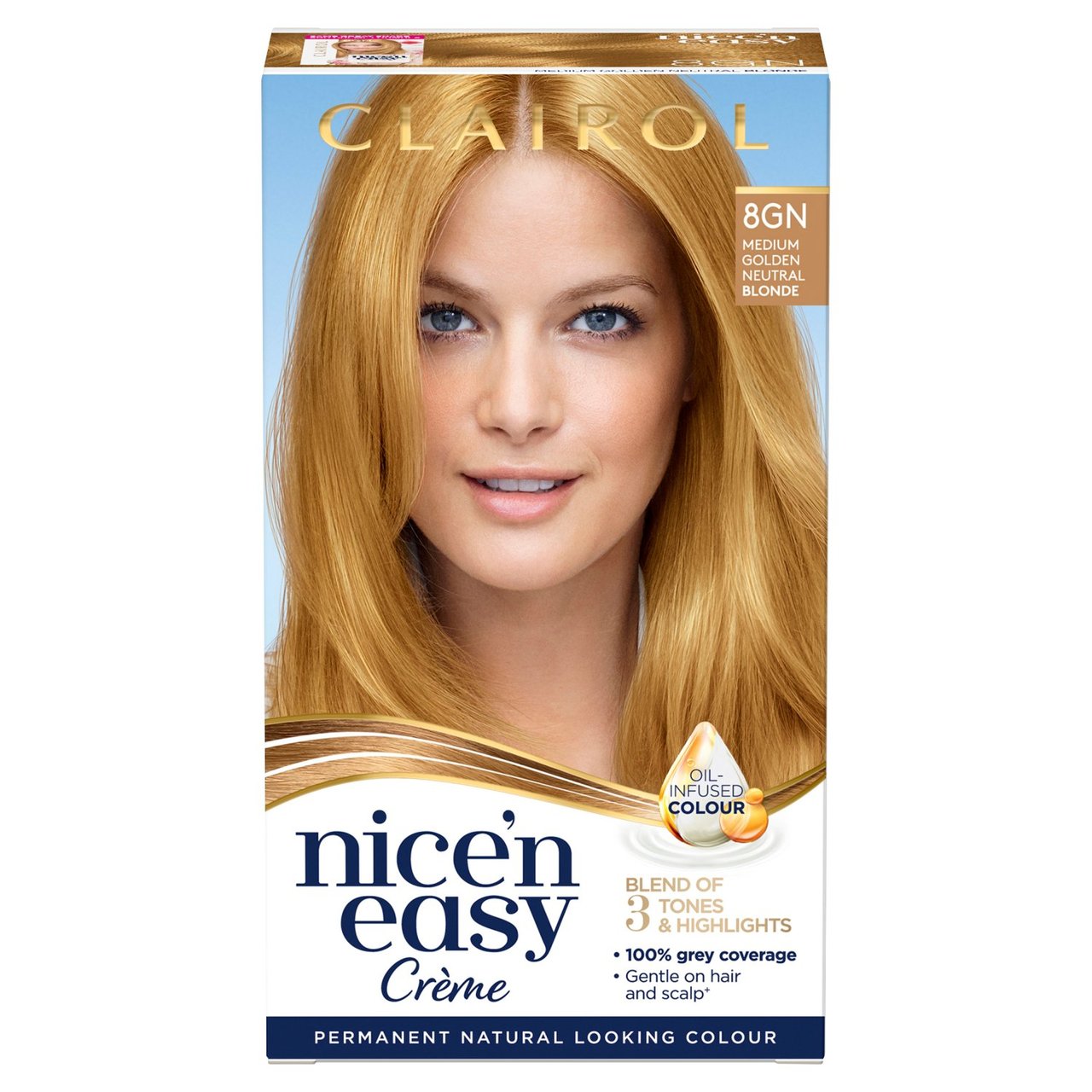 Nice N' Easy 8GN Natural Medium Golden Neutral Blonde 